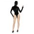 Black Velvet - Langarm Batwoman Body (schwarz) - L