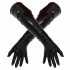 Latex - Lange Unisex-Handschuhe (Schwarz)