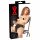 Latex Damen-Slip mit 2 pumpbaren Dildos (Schwarz) - L