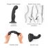 Strap-on-me gebogener Base-Dildo M (schwarz)