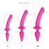 Strap-on-me Swith Semi-Realistic XXL - 2in1 Dildo (Rosa)