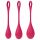 Satisfyer Yoni Power 1 - rotes Geishakugel-Set (3-teilig)