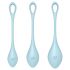 Satisfyer Yoni Power 2 - Blaue Geishakugeln (3-teiliges Set)