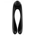 Satisfyer Candy Cane - wiederaufladbarer, wasserdichter Doppelvibrator (schwarz)