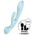 Satisfyer Triple Oh - Akku-Vibrator mit Klitorisarm (Blau)