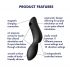 Satisfyer Curvy Trinity 2 - 2in1 Luftwellen-Vibrator (schwarz)