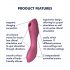 Satisfyer Curvy Trinity 3 - Roter 2in1 Air-Puls Vibrator