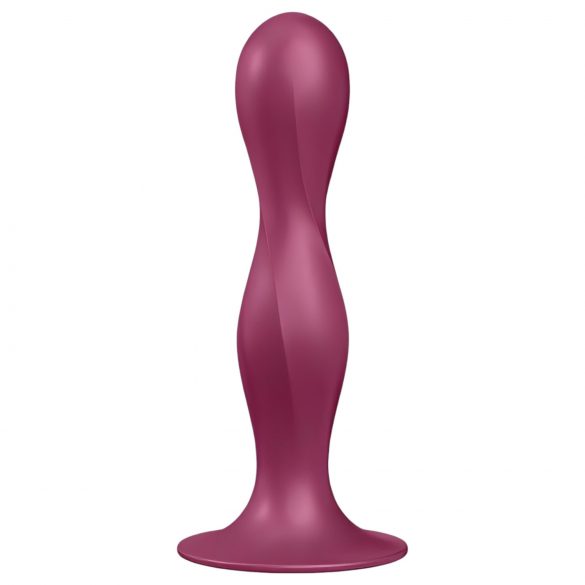 Satisfyer Double Ball-R: Haftgewicht-Dildo (Rot)