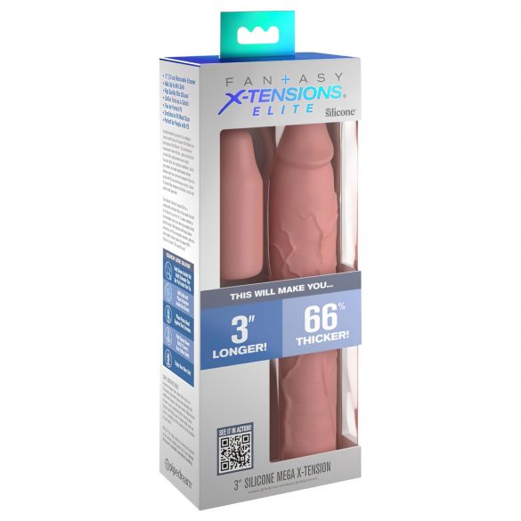 X-TENSION Elite 3 - anpassbare Penis-Manschette (natur)