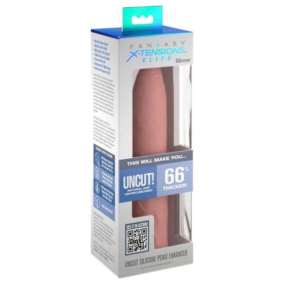 X-TENSION Elite - Verstellbarer Penis-Mantel mit offener Spitze (natur)