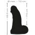 Realistixxx Riesen-Dildo - 22 cm - Schwarz