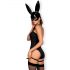 Obsessive OB7008 Sexy Bunny - Häschenkostüm (schwarz) - L/XL