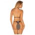 Obsessive Xenita - Transparentes BH-Set mit Muster (Grau) - L/XL