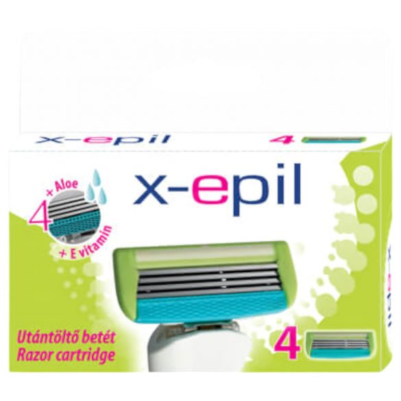 X-Epil Damenrasierklinge, 4-fach, 4 Stk.