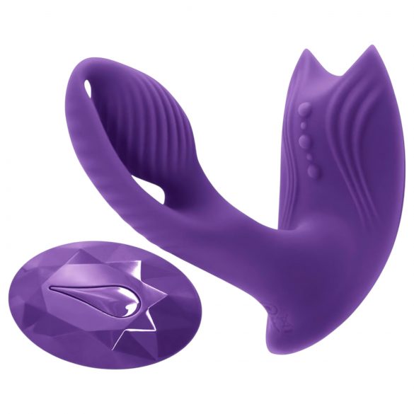 Inya Bump-N-Grind - 2in1 Radio-Heiz-Klitorisvibrator (Lila)