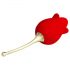 Pretty Love Rose: 2in1 Zungen-Vibrator (rot)