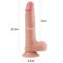 Lovetoy Nature Cock - Zweischichtiger, realistischer Dildo - 20cm (Natur)