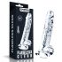 Lovetoy Flawless Clear - Saugfuß Dildo, 19cm (transparent)