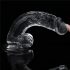 Lovetoy Flawless Clear - Saugfuß Dildo, 19cm (transparent)