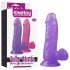 Lovetoy Jelly Studs - realistischer Dildo mit Basis - 15 cm (lila)