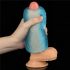 Lovetoy Training Master - Doppelseitiger gerippter Masturbator (blau)