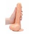 RealRock Dong 8 - Naturgetreuer Dildo mit Hoden (20 cm)