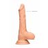 RealRock Dong 9 - realistischer Dildo mit Hoden (23cm) - Natur