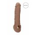 RealRock Penis Sleeve 21cm - Dunkles Natur