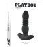 Playboy - Aufladbarer stoßender Analvibrator (schwarz)