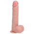 REALROCK - Stoßvibrator mit Saugnapf - Natur (20,5cm)