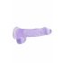 REALROCK - Realistischer Dildo Transparent Lila (15cm)