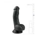 Easytoys - Saugnapf-Hodensack-Dildo (15 cm) - Schwarz