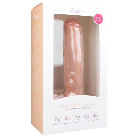 Easytoys - Großer Dildo mit Hoden & Saugnapf (29,5 cm) - Natur