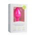 Easytoys Diamond - Mittlerer Analplug mit weißem Stein - Pink