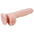 Mr. Dixx 7.6 - Haftfuß-Dildo mit Hoden - Natur (19,5 cm)