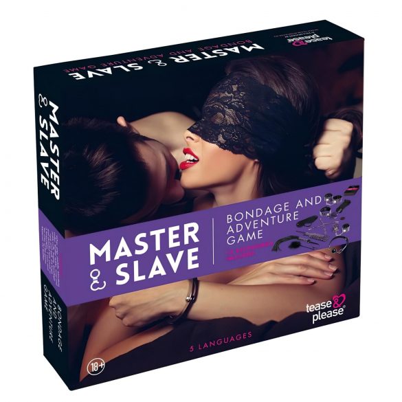 Master & Slave - Fessel-Spielset (lila-schwarz)