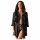 Obsessive Satinia Robe - Satin-Set (schwarz) - L/XL