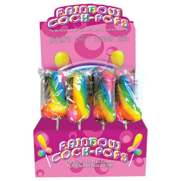 Regenbogen Penis Lutscher - fruchtig (85g)